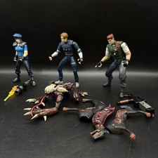 Lote de 2 figuras de acción Resident Evil Leon Licker Jill Chris 1998 Toy Biz Capcom