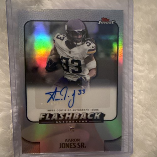 2025 Topps Finest Aaron Jones Sr. Flashback Auto Refractor #FBA-AJS Vikings