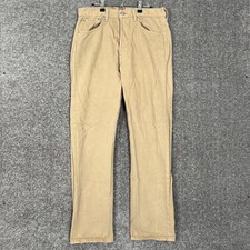 Levi 501 Men’S Beige Button Fly Straight Fit Made In Usa Vtg Jeans 34X32 (32X32)