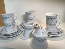 Seltmann Weiden Julia blaue Blumenranke Kaffeeservice 20tlg..