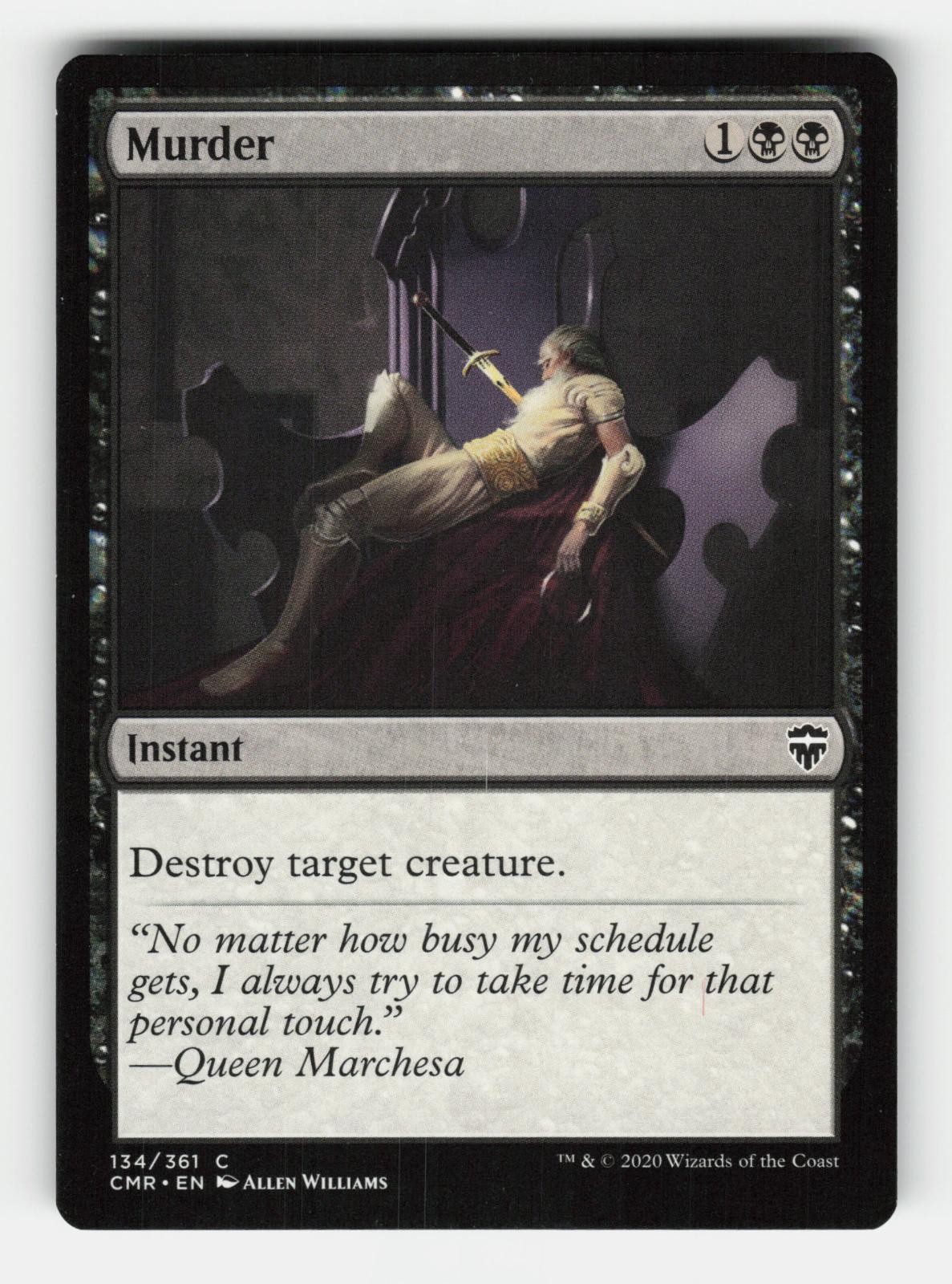 MURDER #134 MAGIC: THE GATHERING COMMANDER LEGENDS NM/LP / C4-1