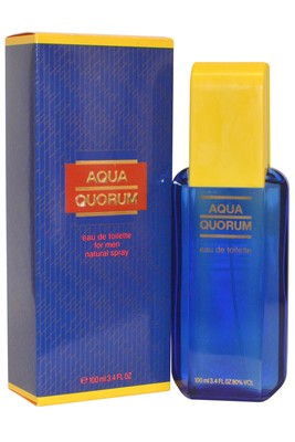 Puig Quorum Aqua Eau de Toilette Spray 100 ml Herrenduft frischer blumiger Duft