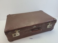 Suitcase suitcase VEB Kindelbrück real volcanic fiber GDR decoration 60s brown #261809