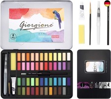 48 Farben Aquarell Farbkasten, Aquarellfarben Wasserfarben Set, Aquarell für 
