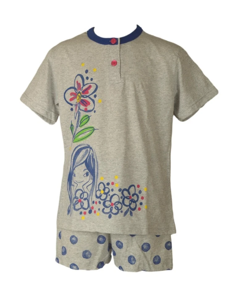 Pyjama bébé DREAM SONDESTO bébé fille, t-shirt à manches courtes, short à col sé - Photo 1/1
