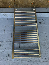 Chrome Vertical Towel Rail Radiator Single Panel Wall Mounted Hydronic
