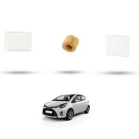 Hoffcar Wartungskit - 3 Filter FüR Toyota Yaris Iii (XP13) 1.3 Vvt 73KW Ab 20
