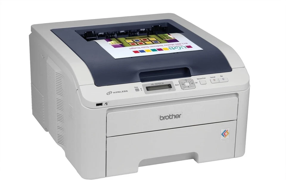 BROTHER HL-3070CW WIRELESS COMPACT 17PPM A4 LED COLOR LASER PRINTER HL3070CWZU1 - Image 3 of 4