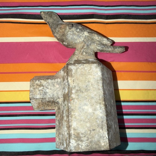 Bird Aluminum Fence Post Topper Cap  Hexagon Chain Link Vintage