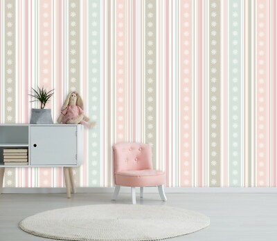 3D Pink Line ZHU042 Wallpaper Wall Mural Removable Self-adhesive Zoe