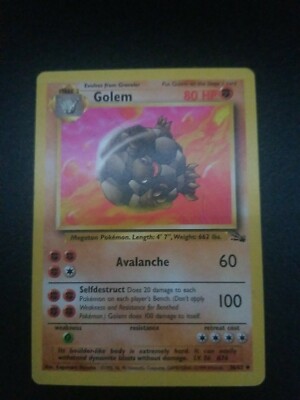 1995 golem pokemon card value 1995 Pokemon card Golem