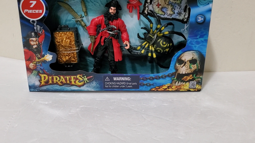 Captain Scourge PIRATES SET DE JEU 7 PIÈCES FIGURINE SCORPION LUEUR DANS LA BARRE SOMBRE Chap - Vidéo 1 sur 1