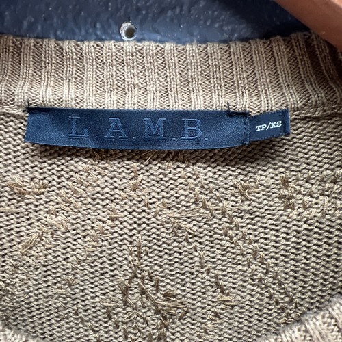 LAMB by Gwen Stefani Sweater Womens XS Aztec 2 Side Beads Southwest Heavy - Picture 5 of 11
