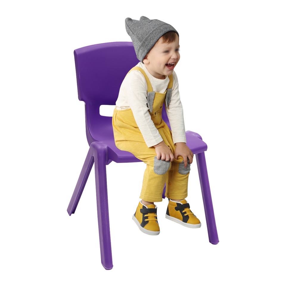 Stackable 6 Pcs School Chairs Kids Plastic Stack Chairs Toddler Chair