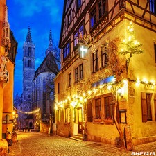 Cityscape 10'x10'Computer/Digital Vinyl Scenic Photo Background Backdrop BHF1218