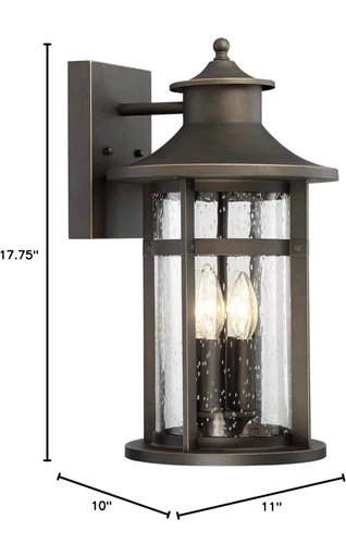 Minka Lavery 72553-143C Highland Ridge Outdoor BIG Wall Light Oil Rubbed Bronze - Picture 2 of 4