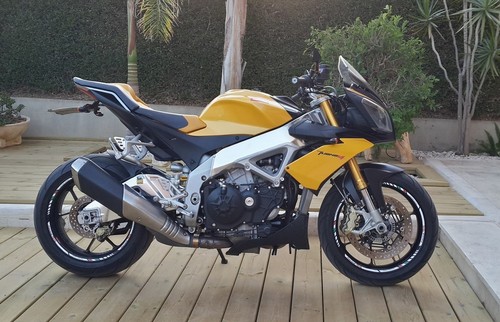 aprilia Tuono V4 factory refclective motorcycle wheel decals rim stickers set - Picture 5 of 5
