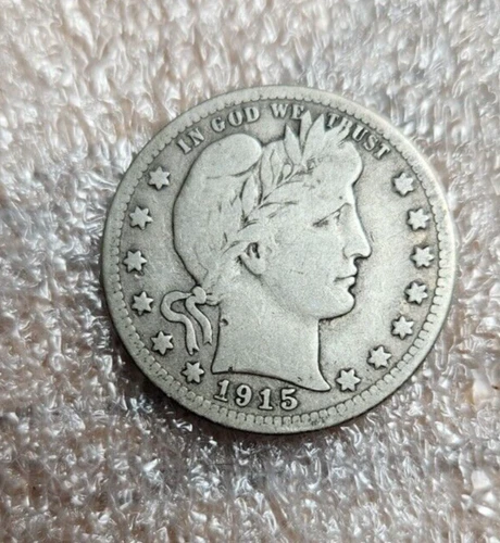 1915-S BARBER QUARTER 90% Silver