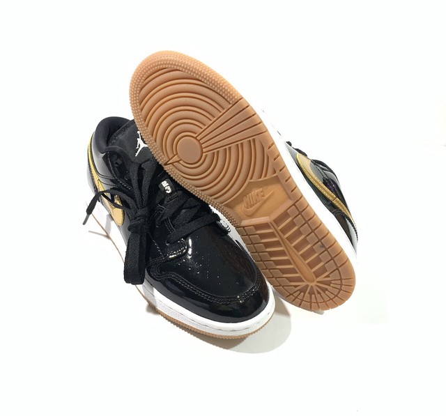 gold patent leather jordan 1