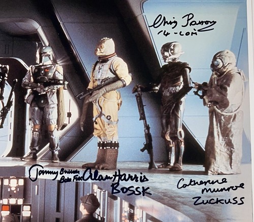 RARE DAVE PROWSE, BULLOCH, HARRIS +4 HAND SIGNED 13X18 PHOTO +JSA COA STAR WARS - Picture 3 of 5