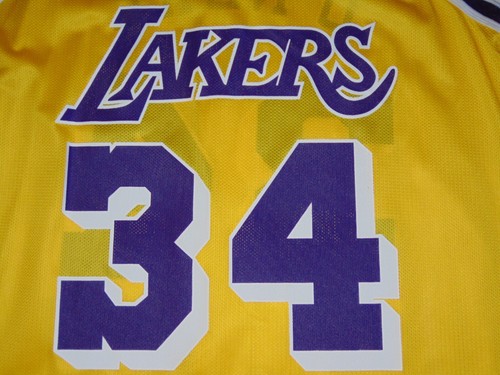 NOS New Vintage 1996 Shaquille O'Neal Los Angeles Lakers Champion Jersey Size 44 - Picture 3 of 20