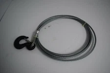 COFFING -CABLE & HOOK ASSY9/32"DIA,7X19 GALV,15 FT. LONG #L19-4