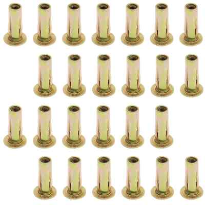 25pcs Multi-Grip Rivet-Nut Pre Bulbed Threaded Inserts 1/4-20 Rivet Nut Heavy...