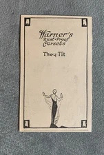 1918 Warner's Rust Proof Corsets PRINT AD  They Fit stylish woman fancy dress