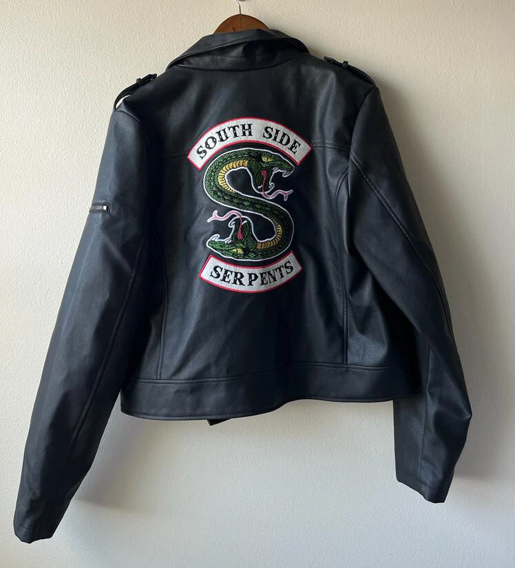 Hot Topic Riverdale Womens Jacket SZ Junior 2X Faux Leather South