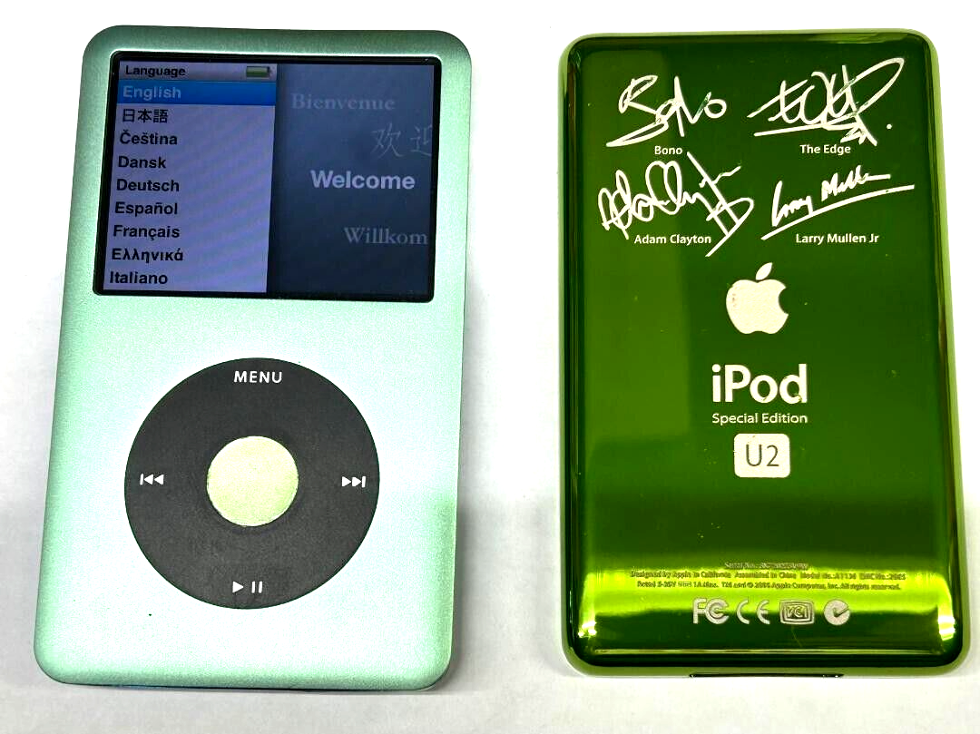 iPod Special Edition U2 サイン入り Thin Gold U2 Special Edition Backplate for Apple iPod Video 5th