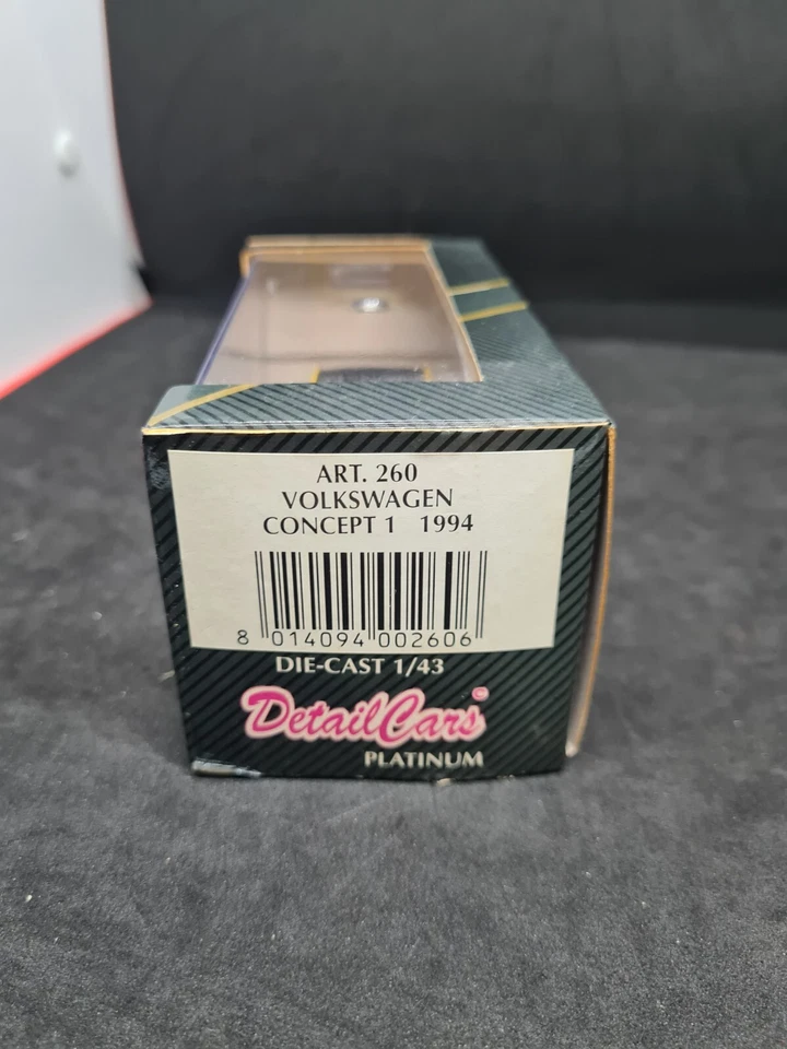 Detail Cars 1/43 Scale Diecast ART260 - 1994 Volkswagen Concept 1 S.Top Yellow  - Image 4 of 4