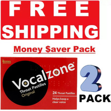 2 x Vocalzone Throat Pastilles Original 24ct - Pack Of 2