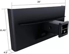 Durable 1/4" Mini Hitch Mount Plate with 2" Receiver for Lightweight Towing