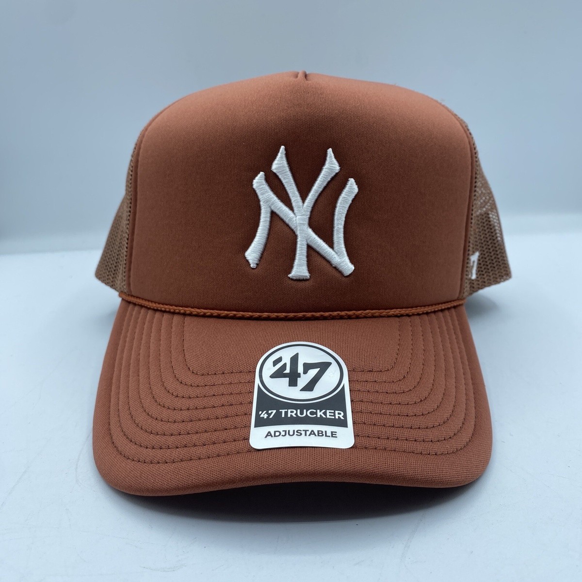 New York Yankees Trucker Hat '47 Brown Mesh OSFA Rope New York Yankees Trucker Hat '47 Brown Mesh OSFA Rope