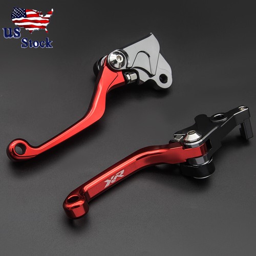 For HONDA XR 400 250 230 R Red CNC Dirt Bike Pivot Brake Clutch Levers XR LOGO E - Foto 10