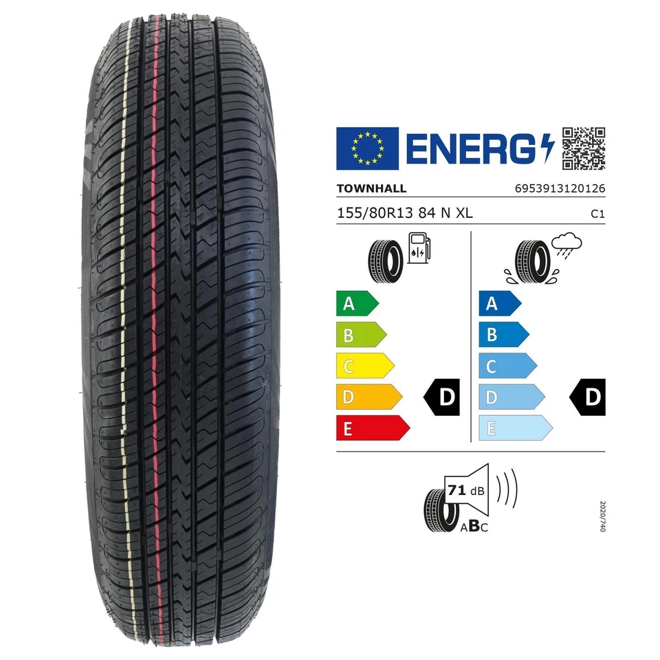 2x Komplettrad Anhänger 155/80R13 84N M+S Reifen Felge 4x100 4Jx13 ET30 LL - Bild 2 von 4