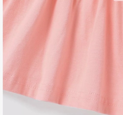 Baby Girls Pink Ruffled Long Sleeve Top & Floral Print Leggings Size 6-9M - Picture 4 of 6