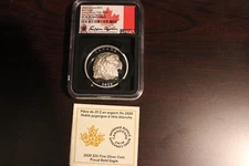 DEFECTIVE Canada 2020 Bald Eagle Ex High Relief S25 Coin NGC PF70 First  G3D