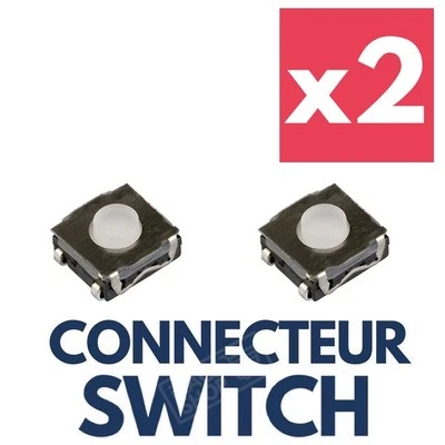 2x Switch Réparation Coque télécommande Plip Clé pour DACIA Logan Duster Sandero