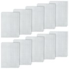 10 WEISSE HERREN STOFF TASCHENTÜCHER⭐100% BAUMWOLLE⭐HANDKERCHIEFS⭐WEISS⭐WOW