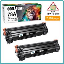 2PK CE278A Toner Compatible With HP Laserjet 78A Pro M1536DNF MFP P1560 P1606DN