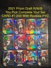 2021 Panini Prizm Draft Picks Red White Blue RWB COMPLETE YOUR SET YOU PICK CARD