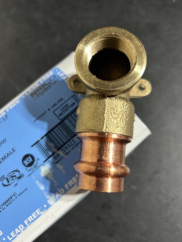 PROPRESS NIBCO COPPER PRESS Box of 5 - 3/4" FEMALE DROP ELBOWS with EARS VIEGA