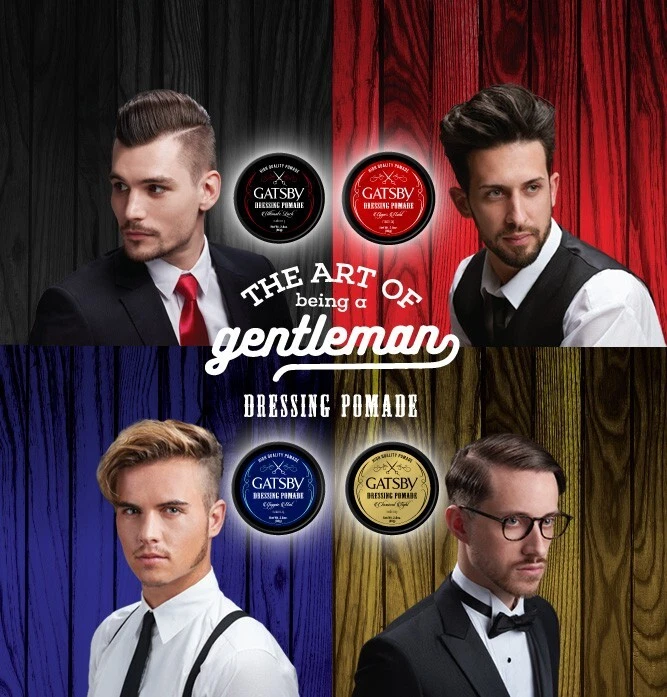 Hair Wax Gatsby Dressing Pomade Yuppie Volume Look 2x80g Water-Based shine - Image 3 of 4