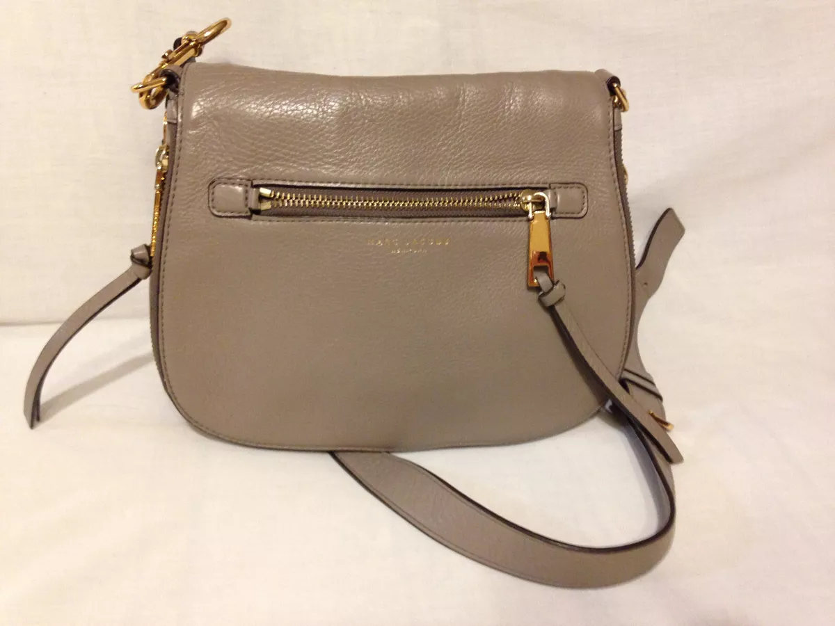 Marc Jacobs Beige Leather Small Recruit Saddle Bag Marc Jacobs