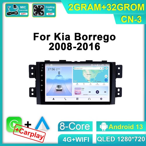 For Kia Borrego Mohave 2008-2016 CarPlay Car Radio Android Player GPS Screen - Picture 9 of 28