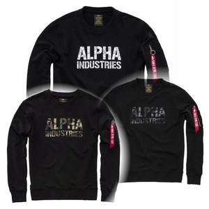 Alpha Baumwollmischung Neu Sweatshirt Industries Neck Sweater Camo Print Crew 80g8qxrw1