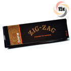 15x Packs Zig Zag King Size Rolling Papers 32 Papers Each + 2 Rolling Tubes