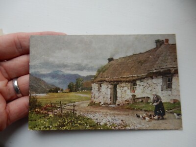LOCH ETIVE CROFT CLACHAN CROFTER POSTKARTE P11 F21 EINIGE KNICKE LEICHT 