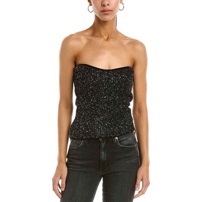 BA&SH Puck Jumper in Black- Size Large